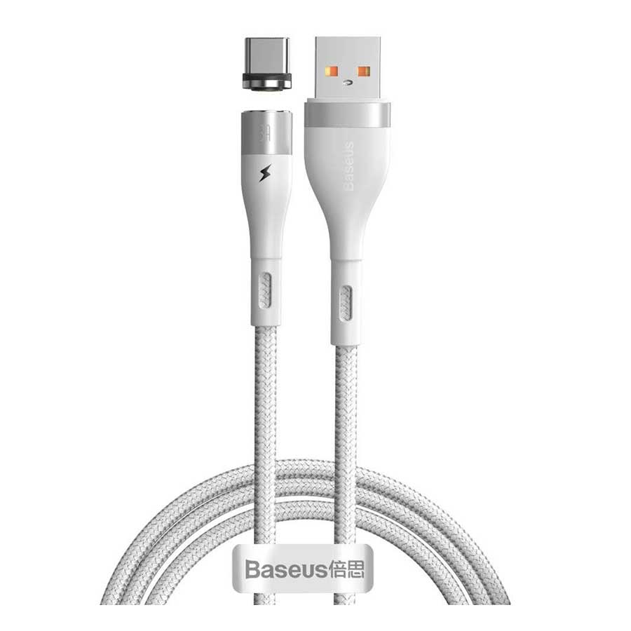 کابل تبدیل USB به USB-C باسئوس مدل Zinc Magnetic CATXC-MG1