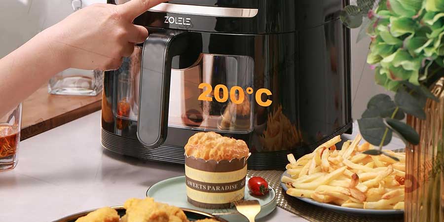 دما قابل تنظیم دستگاه Zolele Air Fryer ZA005