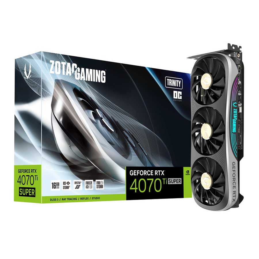 کارت گرافیک زوتک مدل GAMING GeForce RTX 4070 Ti SUPER Trinity OC 16GB GDDR6X